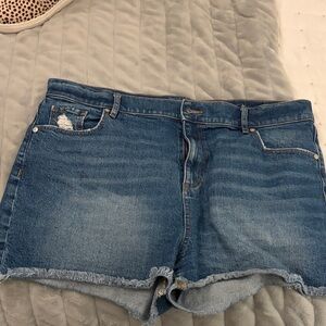 LOFT Blue Jean Shorts